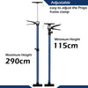 2Pcs Ceiling Drywall Plasterboard Acrow Easy Props Support, 115-290CM Extendable Telescopic Drywall Builders Props Pressure Plates, for Ceiling Plasterboard Support Door frame Tensioner Pole 40Kg Load
