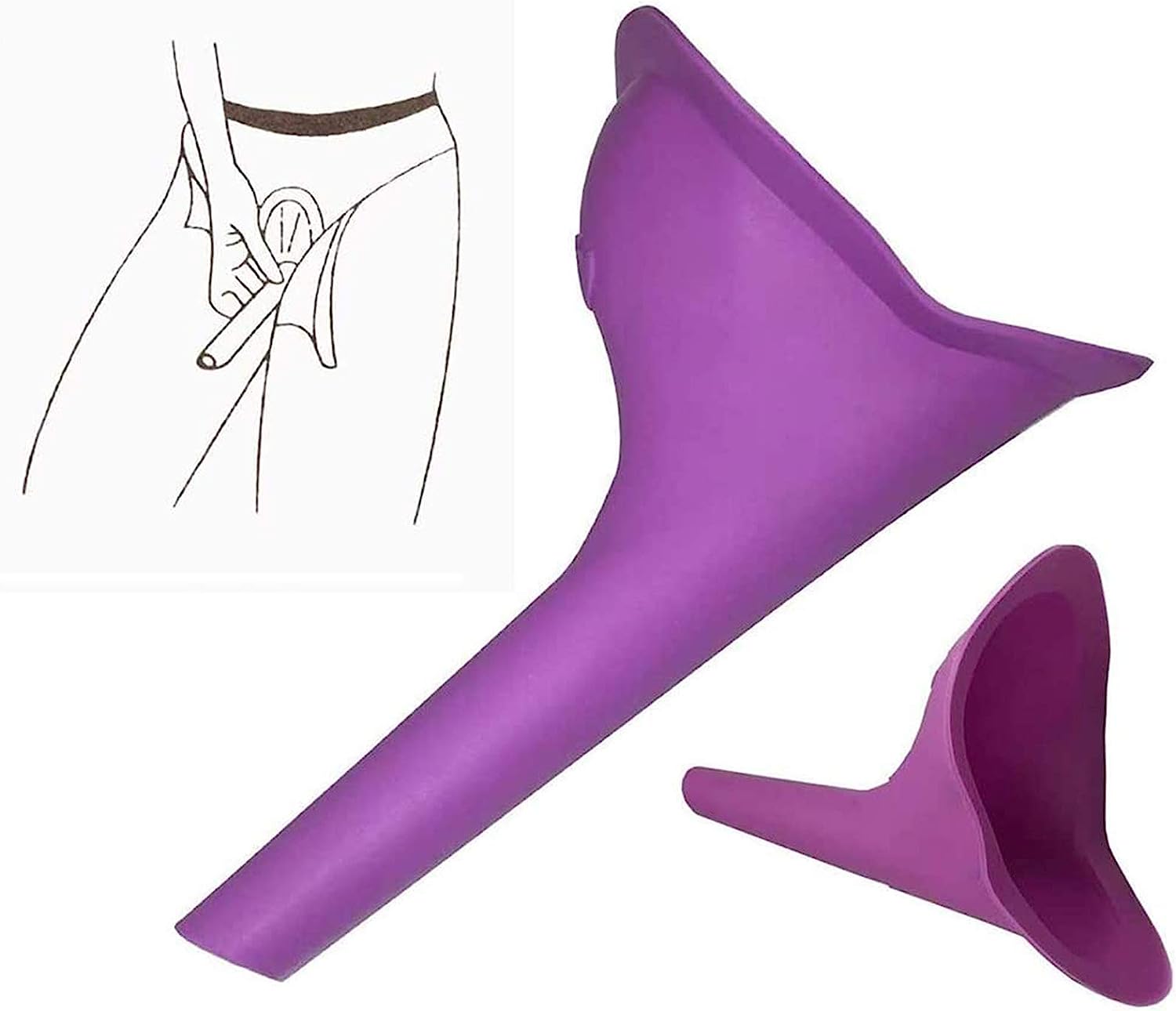 Reusable Portable Stand and Pee Urination Device for Women Pee Buddy - Pack of 1 | Leak-proof and Spill-free | Perfect for Public Toilets, Travel, Camping, Hiking, and Outdoor Activities
