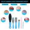 Professional 6-Piece Home Pedicure Kit - Callus Remover, Foot Corn Remover, and Nail File - Effectively Removes Hard, Cracked, and Dead Skin Cells for Soft and Smooth Feet