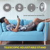 Folding Fan Portable Travel Fan Rechargeable Battery 10-Hour Life Super Quiet Cordless & Desk Extendable Floor and Table Fan