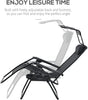 Zero Gravity Folding Sun Lounger with Reclining Seat, Cup Holder, and Canopy - Relax in Style and Comfort