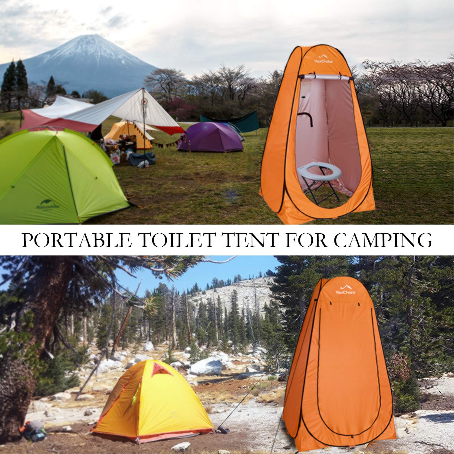 Portable Pop Up Instant Tent - Outdoor Privacy Changing Room for Camping, Shower, and Toilet - Ideal for Camping, Caravan, Picnic, Fishing, Beach - Easy Setup and Convenient Portable Design