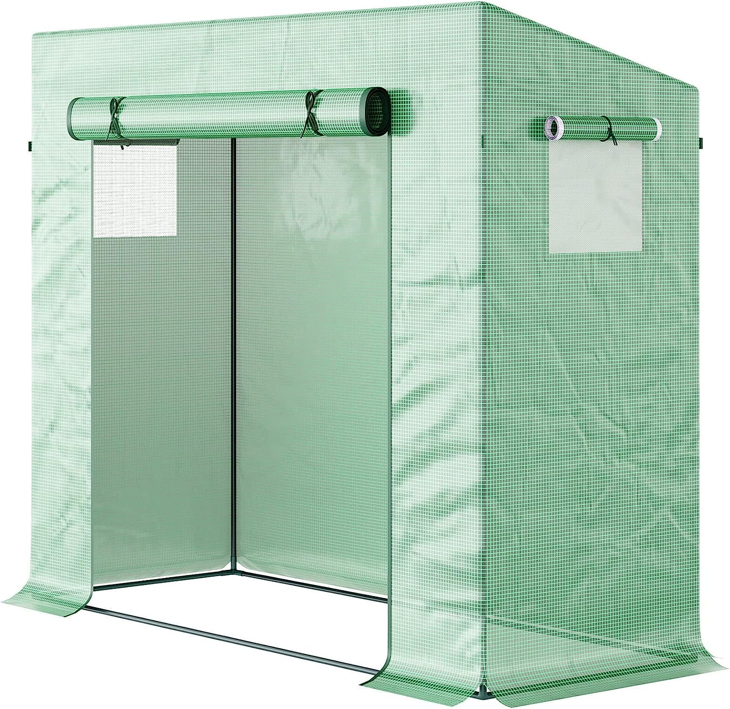 Premium Walk-in Outdoor Greenhouse - Spacious and Sturdy Greenhouse for Seedling, Flowers, and Plant Growing with Roll Up Door - Ideal Greenhouse for Garden Enthusiasts