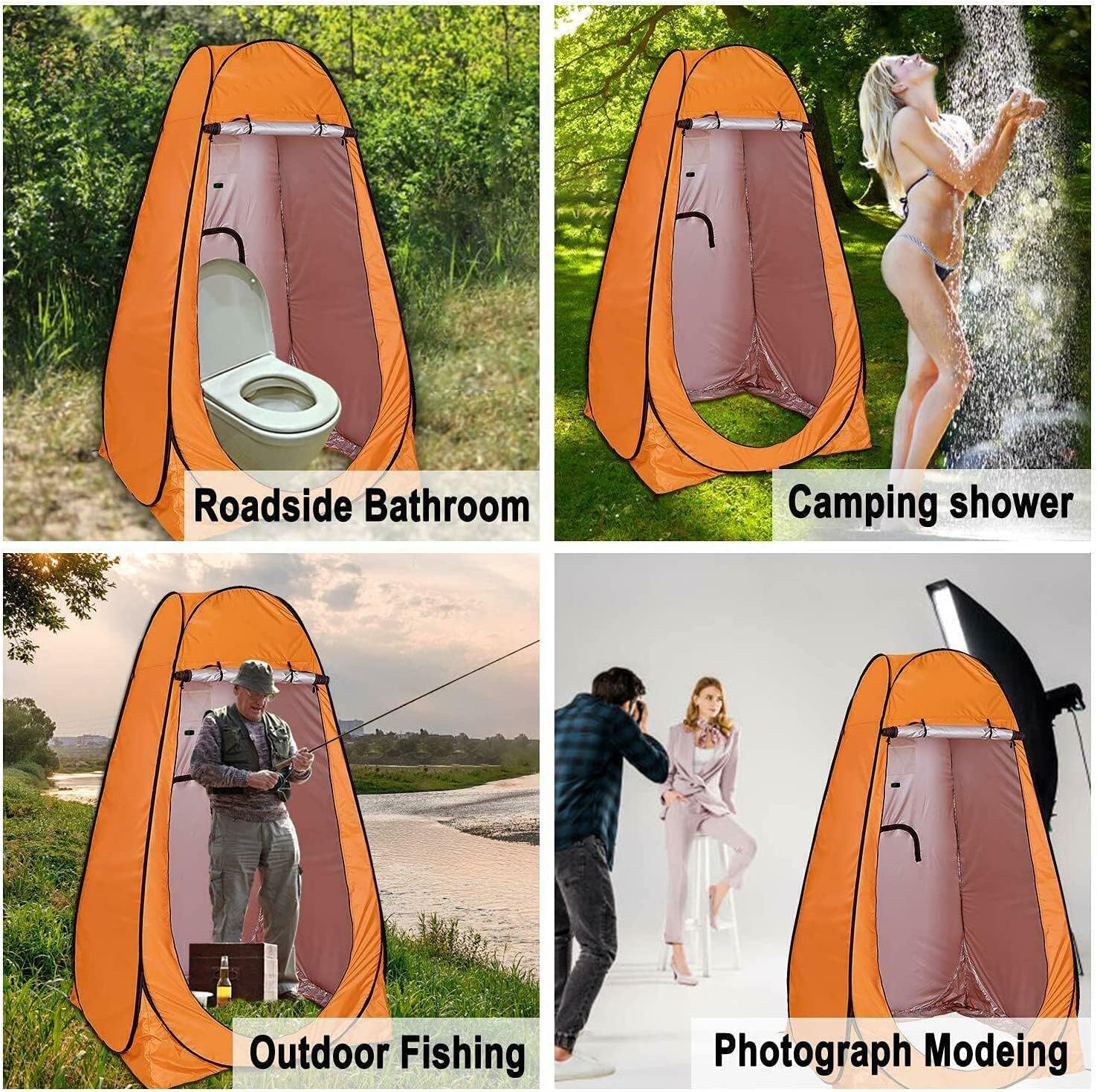 Portable Pop Up Instant Tent - Outdoor Privacy Changing Room for Camping, Shower, and Toilet - Ideal for Camping, Caravan, Picnic, Fishing, Beach - Easy Setup and Convenient Portable Design