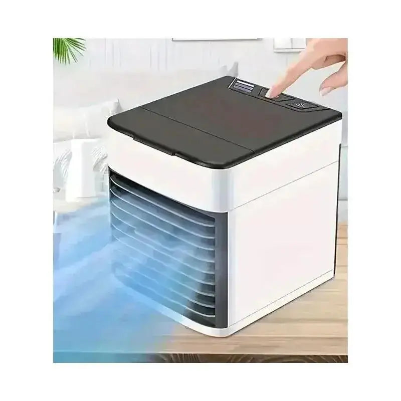 Air Cooler Fan, Portable Misting Cooler Fan, Personal Space Evaporative Cooler, Humidifier, Mini USB Cooling Desktop Fan with 4 Wind Speeds for Bedroom, Travel, Office
