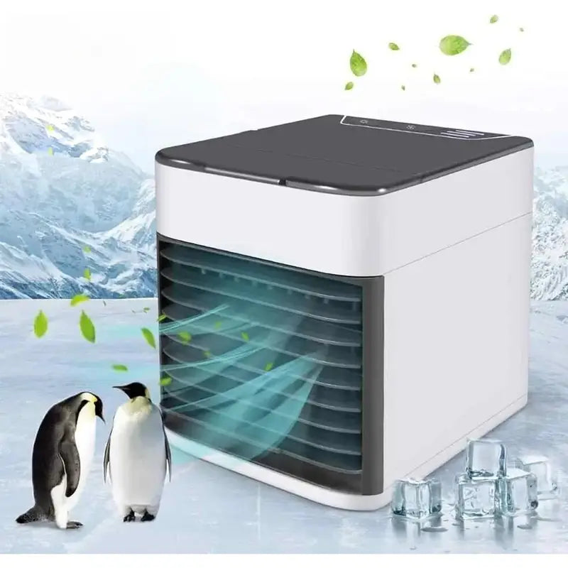 Air Cooler Fan, Portable Misting Cooler Fan, Personal Space Evaporative Cooler, Humidifier, Mini USB Cooling Desktop Fan with 4 Wind Speeds for Bedroom, Travel, Office