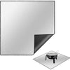 Silver BBQ Fire Pit Mat Fireproof Heat Resistant Mat Deck Patio Outdoor Floor Protector