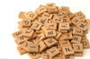 200 Wooden Scrabble Tiles, Wooden Black Letters Boards Crafts Numbers for Board Games, Crafts, ART, DIY Projects, Wall Decore Ideal for Kids Adults Creating Crafts
