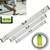 Premium 3pc Strong Aluminium Spirit Level Set - 400mm, 600mm, 1000mm - Accurate Level Tool for Construction, Woodworking, DIY, Bricklaying, Automotive, Landscaping - Silver